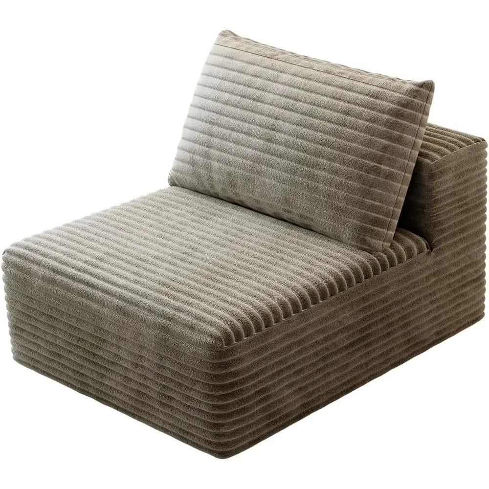 Corduroy Single Seater Sofa with Comfy Cushions for Living Room, No Assembly Needed
Corduroy Single Seater Sofa with Comfy Cushions for Living Room, No Assembly Needed