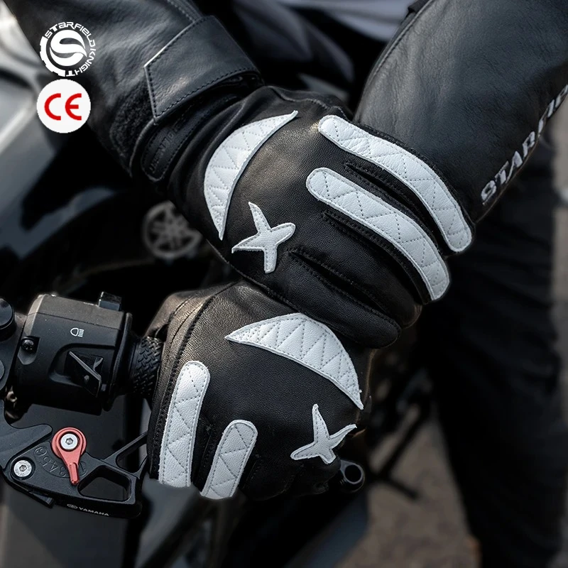 Men's All-Season Moto Luvas Genuine Goatskin Leather Thin Style Retro Motorcycle Gloves Touch Screen Knuckle Protection Non-slip
Men's All-Season Moto Luvas Genuine Goatskin Leather Thin Style Retro Motorcycle Gloves Touch Screen Knuckle Protection Non-slip