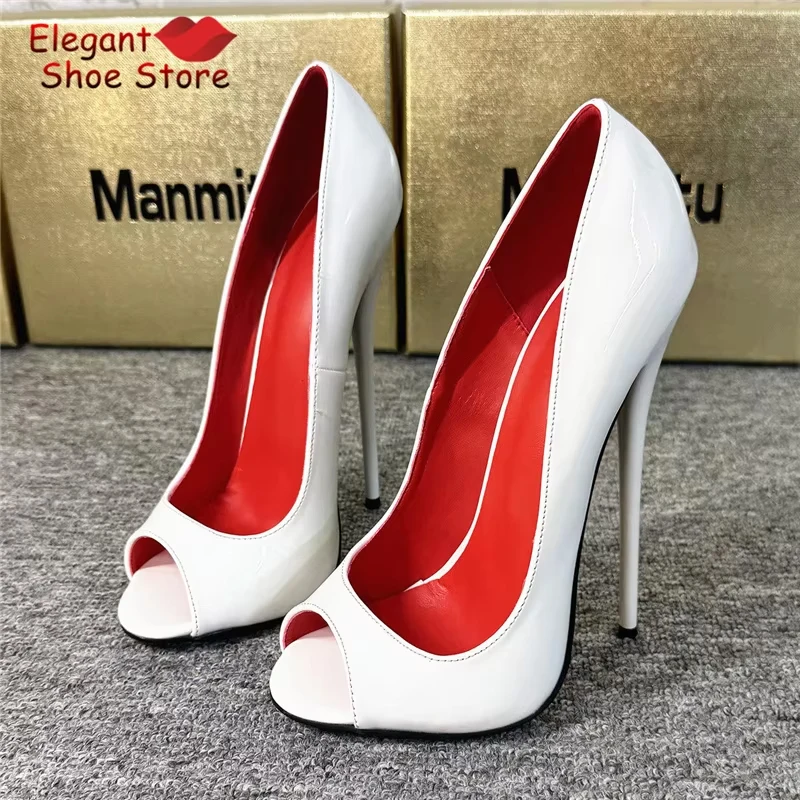 Summer Sexy Patent Leather 16CM Stiletto Pumps Round Toe Shallow High Heels Elegant Women Banquet Party Dress Shoes Size 46
Summer Sexy Patent Leather 16CM Stiletto Pumps Round Toe Shallow High Heels Elegant Women Banquet Party Dress Shoes Size 46