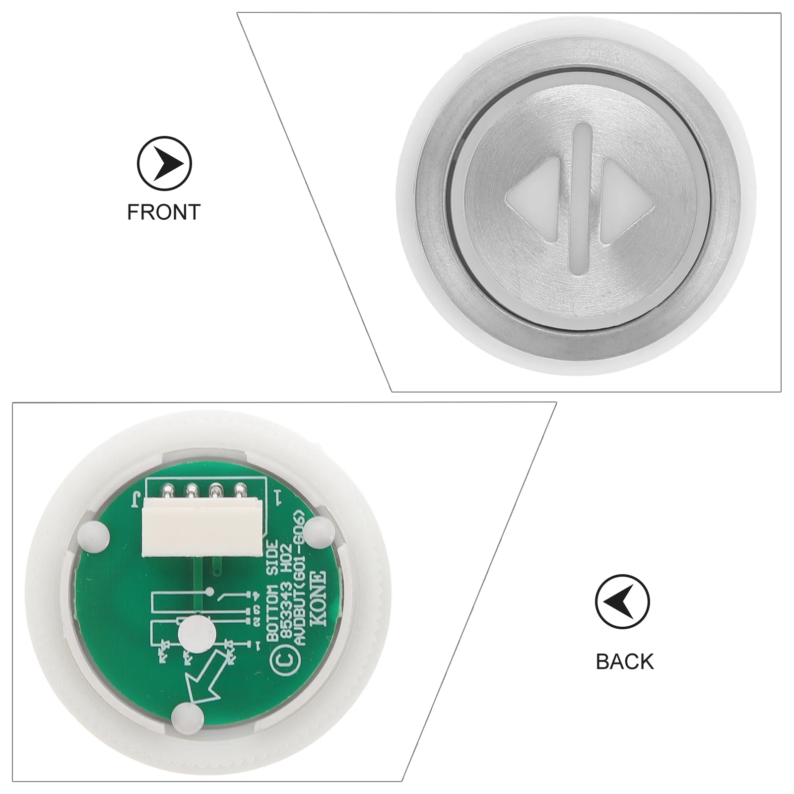 2Pcs Elevator Button Accessories 36mm Diameter Silver Push Buttons Replacement Parts for Lift Open Close Elevator Spare Parts
2Pcs Elevator Button Accessories 36mm Diameter Silver Push Buttons Replacement Parts for Lift Open Close Elevator Spare Parts
