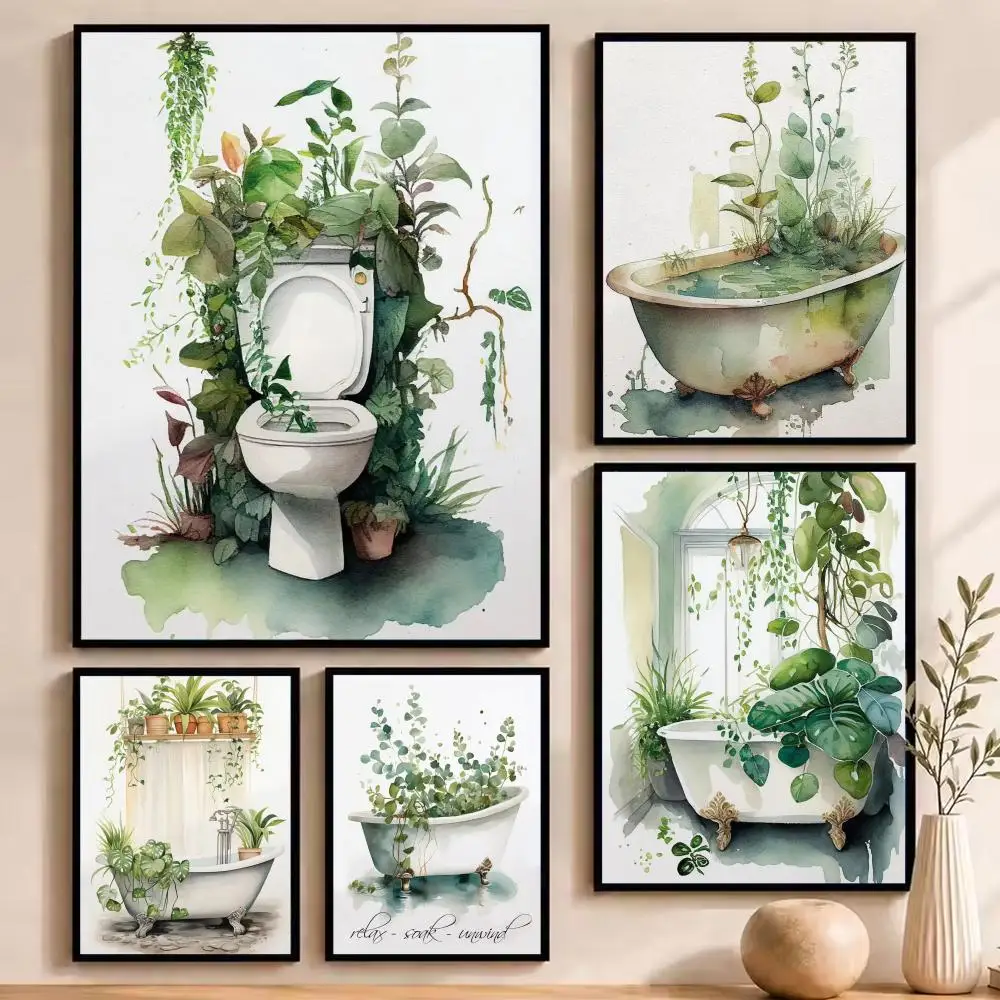 Botanical Tropical Bathtub Floral Poster Stickers Painting Self-Adhesive Art for Bedroom Living Room Home Decor Wall Decals Gift
Botanical Tropical Bathtub Floral Poster Stickers Painting Self-Adhesive Art for Bedroom Living Room Home Decor Wall Decals Gift