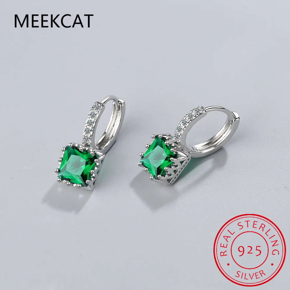 Серьги-кольца из стерлингового серебра 925 пробы с зеленым имитацией нано-изумруда, квадратные серьги-кольца для женщин, эффектные ювелирные изделия с драгоценными камнями Huggies
Серьги-кольца из стерлингового серебра 925 пробы с зеленым имитацией нано-изумруда, квадратные серьги-кольца для женщин, эффектные ювелирные изделия с драгоценными камнями Huggies
