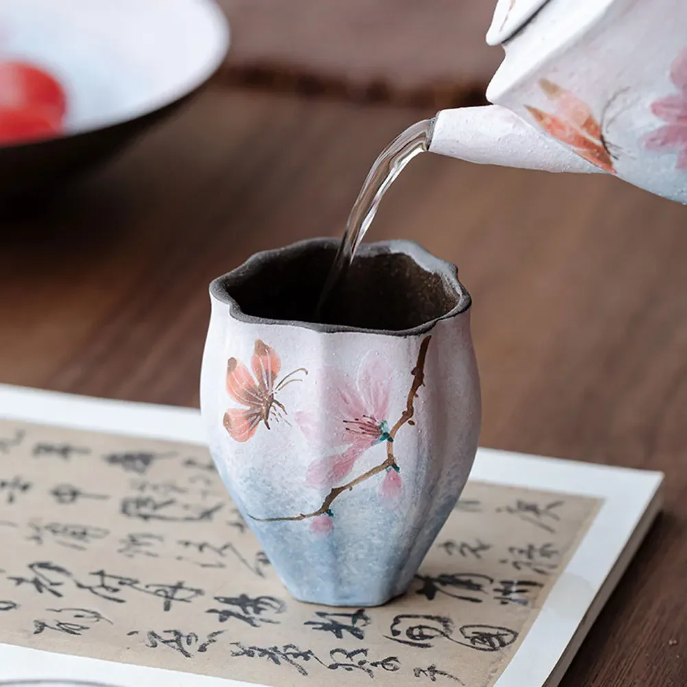 Керамическая чайная чашка с цветочным принтом для косплея, винтажные кофейные чашки, чашка для послеобеденного чая ручной работы, новинка, сопровождающий подарок 
Керамическая чайная чашка с цветочным принтом для косплея, винтажные кофейные чашки, чашка для послеобеденного чая ручной работы, новинка, сопровождающий подарок