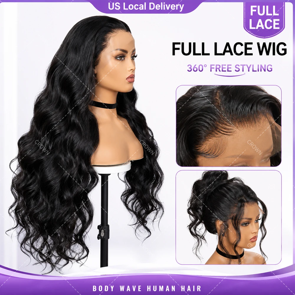 HD Real Full Lace Body Wave Human Hair Wig Natural Black Pre Plucked Bleached Knots 360 Free Part Wig For Women Daily Wear Soft Hair
HD Real Full Lace Body Wave Human Hair Wig Natural Black Pre Plucked Bleached Knots 360 Free Part Wig For Women Daily Wear Soft Hair