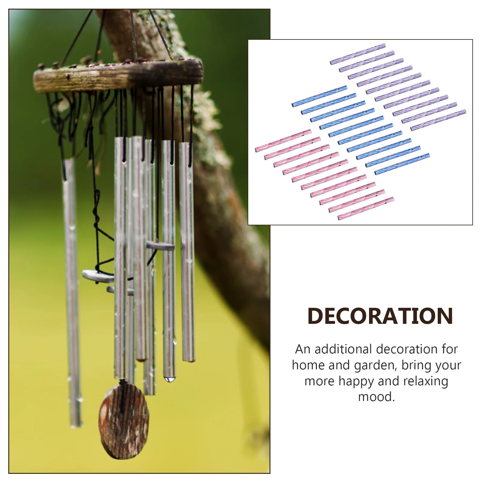 60Pcs 8Cm Metal Hollow Sounding Diy Wind Chime Iron Tube Garden Decorative Bells
60Pcs 8Cm Metal Hollow Sounding Diy Wind Chime Iron Tube Garden Decorative Bells