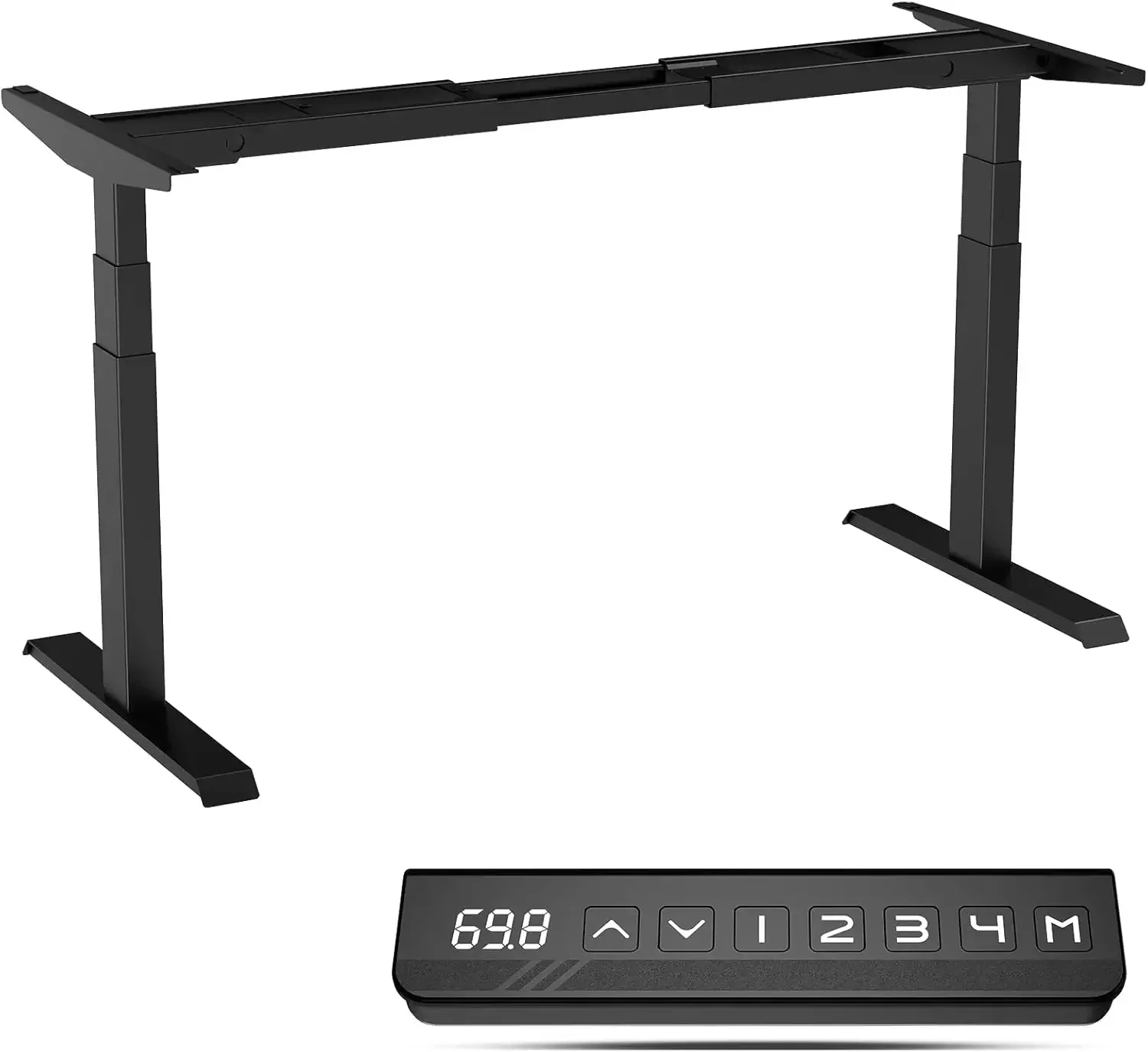 Electric Standing Desk Frame Dual Motor Height Adjustable Desk Motorized Stand Up Desk-Black(Frame Only)
Electric Standing Desk Frame Dual Motor Height Adjustable Desk Motorized Stand Up Desk-Black(Frame Only)