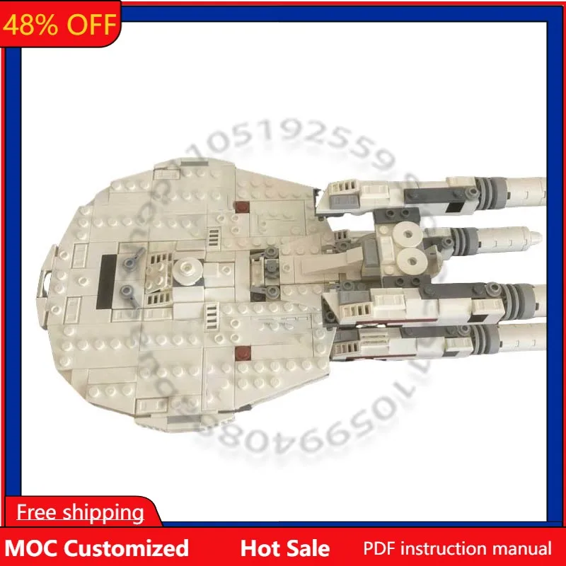 459 PCS Star Battle NCC-2893 Midi-Scale MOC Customize Modular Building Block Creative Design Technology DIY Toy Birthday Gift
459 PCS Star Battle NCC-2893 Midi-Scale MOC Customize Modular Building Block Creative Design Technology DIY Toy Birthday Gift
