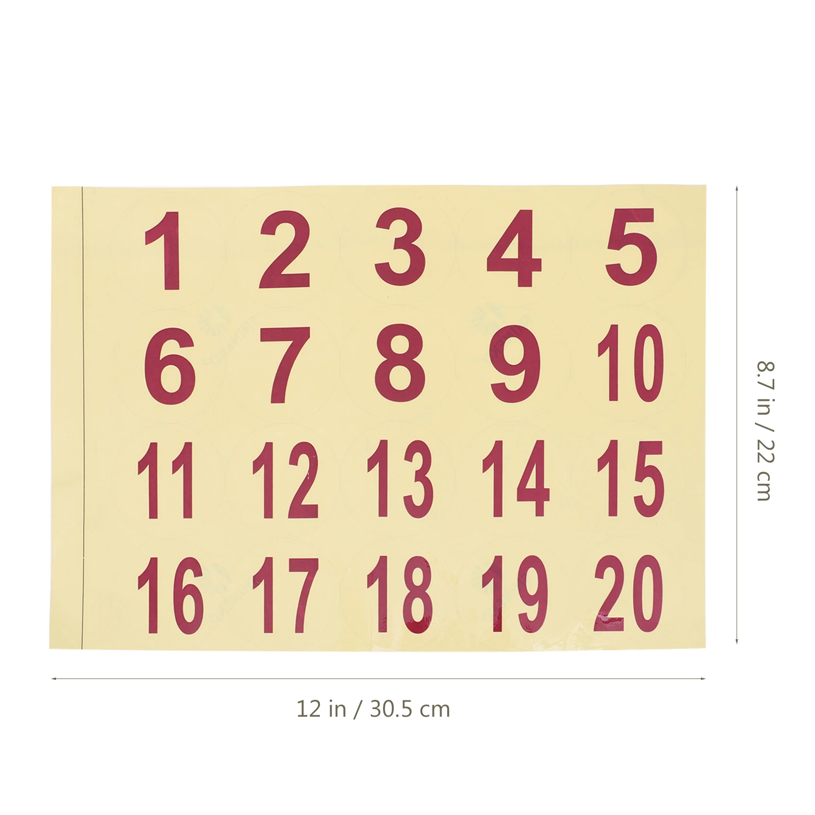 2 Sheets Waterproof Number Round Pvc Stickers Adhesive Stickers For Clothes Garden Flower Pots Position Marking Easy
2 Sheets Waterproof Number Round Pvc Stickers Adhesive Stickers For Clothes Garden Flower Pots Position Marking Easy