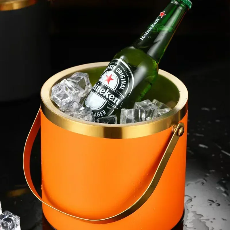 304 2L/3L Stainless Steel Ice Bucket Portable Double Wall Insulated with Lid Hotel Wine Champagne Whiskey Beverage Beer Tools
304 2L/3L Stainless Steel Ice Bucket Portable Double Wall Insulated with Lid Hotel Wine Champagne Whiskey Beverage Beer Tools