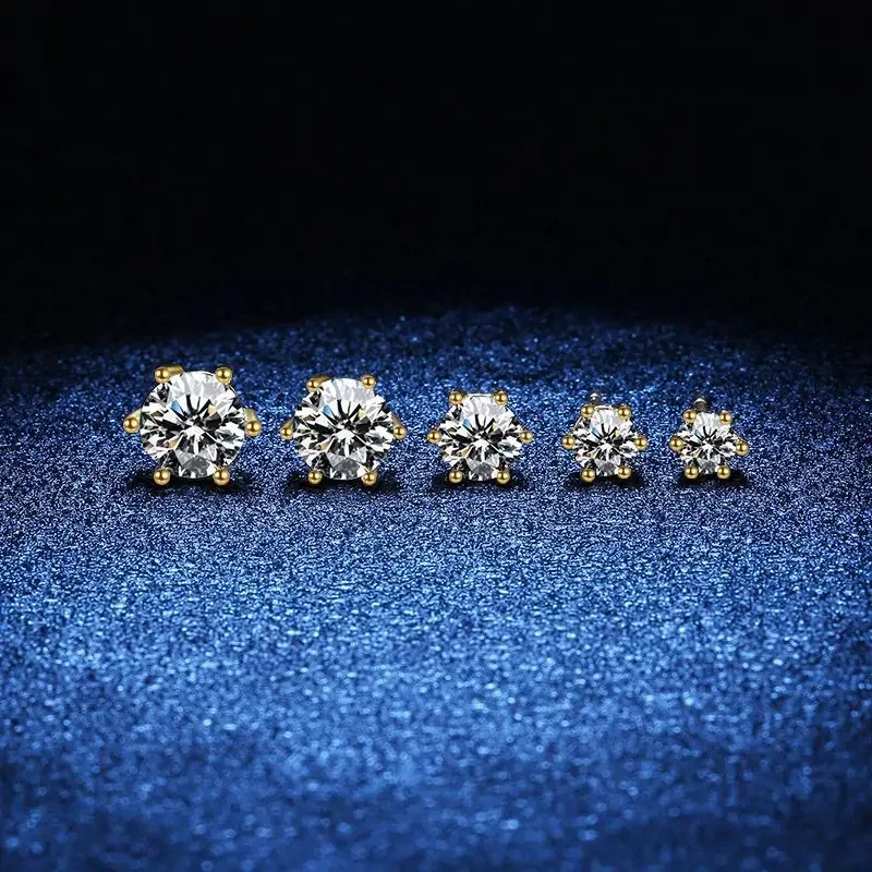 18K gold earrings with diamonds, classic hexagonal PT950 platinum earrings, 1 carat D-color moissanite fashion jewelry
18K gold earrings with diamonds, classic hexagonal PT950 platinum earrings, 1 carat D-color moissanite fashion jewelry
