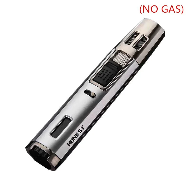 Portable long strip windproof gas lighter butane torch lighter double cross flame creative kitchen lighter metal lighter(NO GAS)
Portable long strip windproof gas lighter butane torch lighter double cross flame creative kitchen lighter metal lighter(NO GAS)