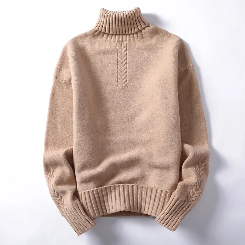 2023 Autumn/Winter Men's High Neck Sweater Youth Solid Color Slim Fit Trend Thickened Warm Sweater
2023 Autumn/Winter Men's High Neck Sweater Youth Solid Color Slim Fit Trend Thickened Warm Sweater