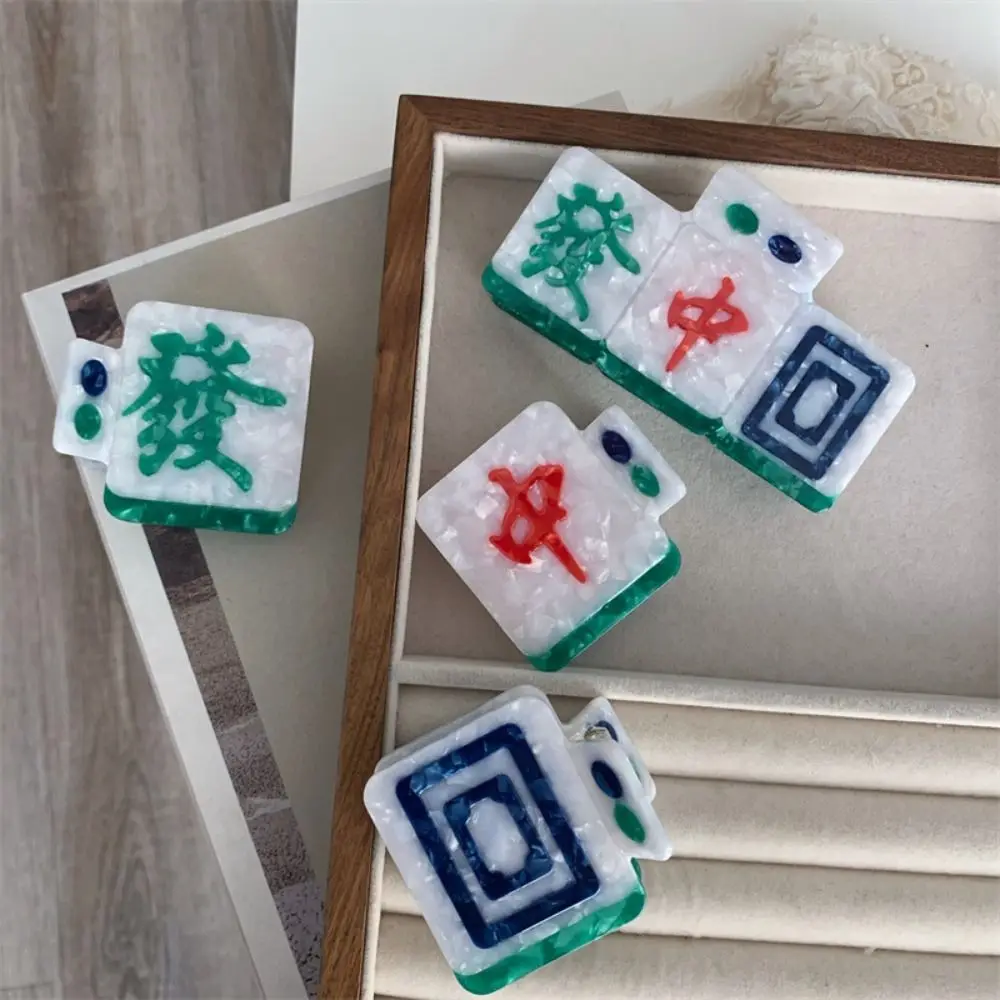 Acetic Acid Mahjong Hair Claw New Chinese Style Cartoon Acetate Hair Clip Chinese Characters Hair Accessories Shark Clip Daily
Acetic Acid Mahjong Hair Claw New Chinese Style Cartoon Acetate Hair Clip Chinese Characters Hair Accessories Shark Clip Daily