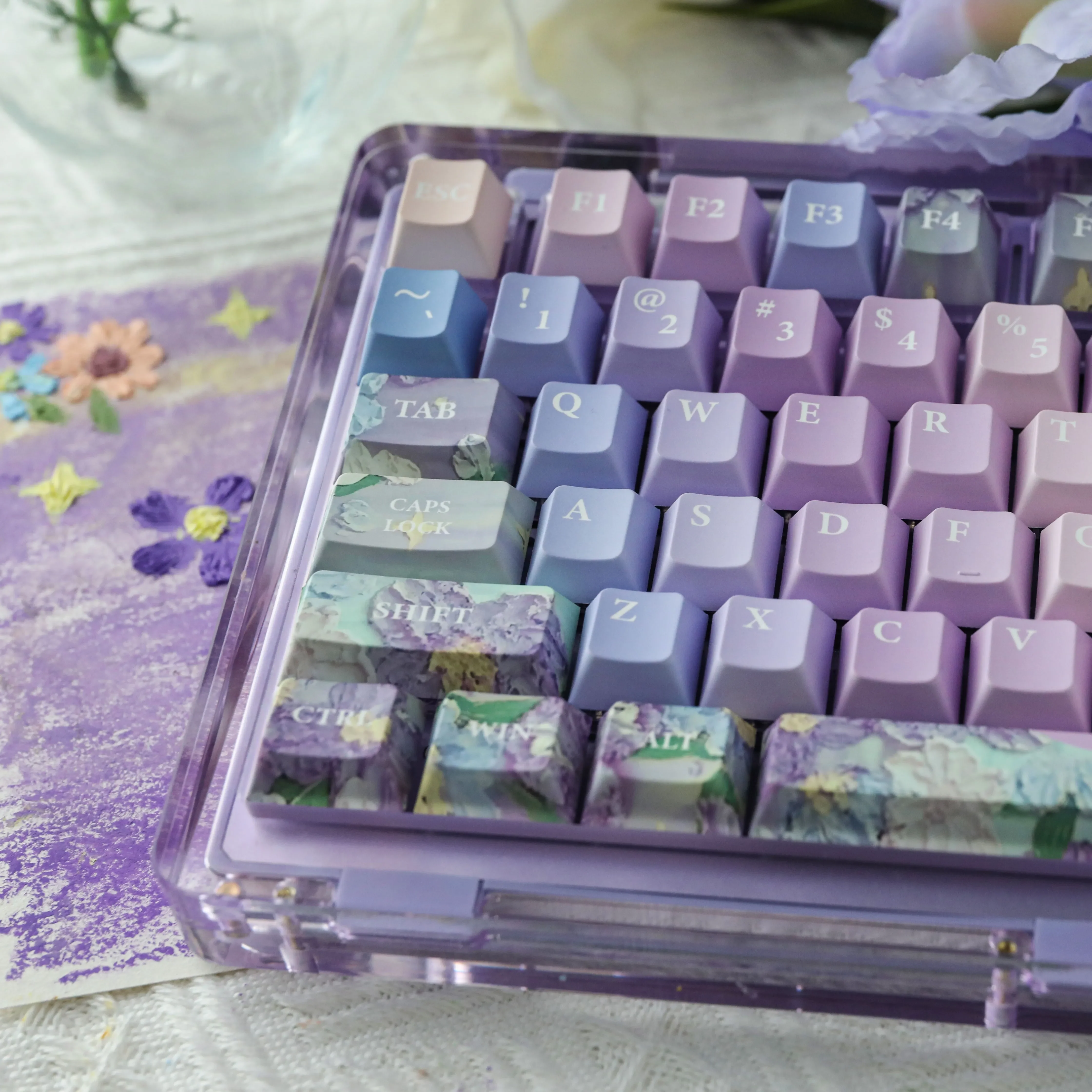 Violet Side Engraved Keycaps OEM Original Height 68/75/98 Mechanical Keyboard 132
Violet Side Engraved Keycaps OEM Original Height 68/75/98 Mechanical Keyboard 132