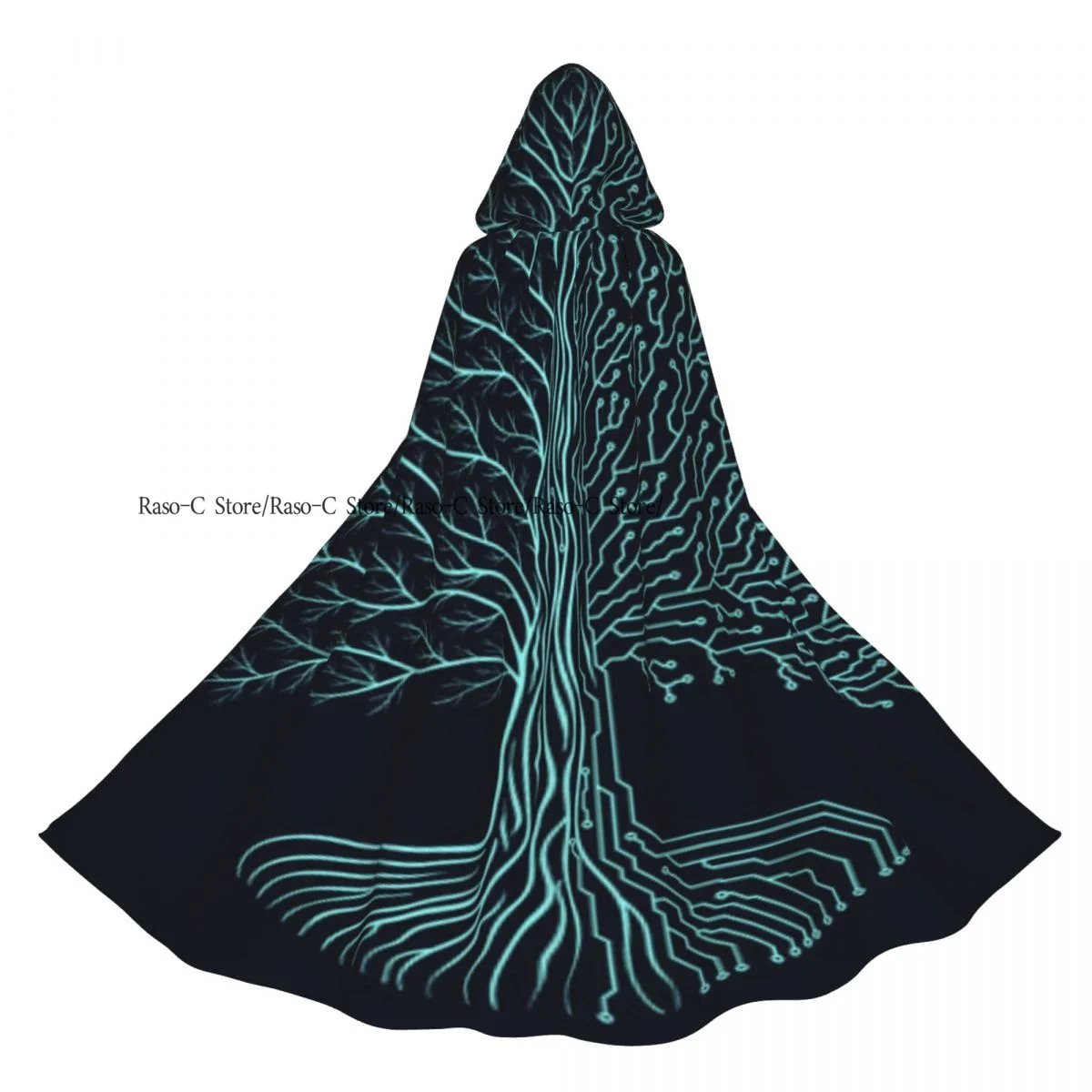 Tree Of Life Print Hooded Cloak Polyester Unisex Witch Cape Costume Accessory
Tree Of Life Print Hooded Cloak Polyester Unisex Witch Cape Costume Accessory