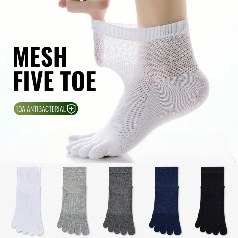 MiiOW Cotton Five Finger Socks Men Crew Long Sock Summer Thin Sock Sweat Absorbent Antibacterial Breathable Mesh Spilt Toe Sock
MiiOW Cotton Five Finger Socks Men Crew Long Sock Summer Thin Sock Sweat Absorbent Antibacterial Breathable Mesh Spilt Toe Sock