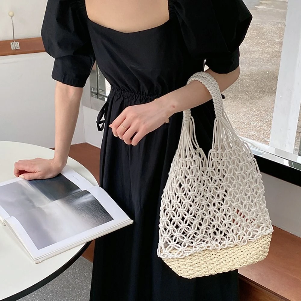 Portable Shoulder Bag Hollowed Out Bag Cotton Rope Bohemian Crochet Tote Bag Large Capacity Storage Bag Beach Bag Outdoor
Portable Shoulder Bag Hollowed Out Bag Cotton Rope Bohemian Crochet Tote Bag Large Capacity Storage Bag Beach Bag Outdoor