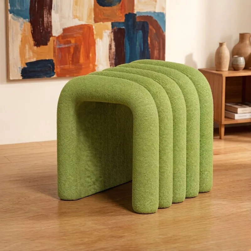 French Light Luxury Low Stool, Dressing Table Shoe Changing Stool for Cloakroom
French Light Luxury Low Stool, Dressing Table Shoe Changing Stool for Cloakroom