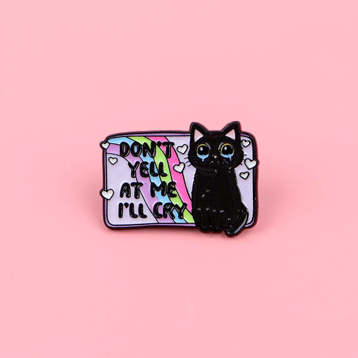 "DON'T YELL AT ME I'LL CRY" Animals Quotes Enamel Pin Cute Black Cats Brooch Lapel Pins Badge Accessories Fashion Jewelry Gifts
"DON'T YELL AT ME I'LL CRY" Animals Quotes Enamel Pin Cute Black Cats Brooch Lapel Pins Badge Accessories Fashion Jewelry Gifts