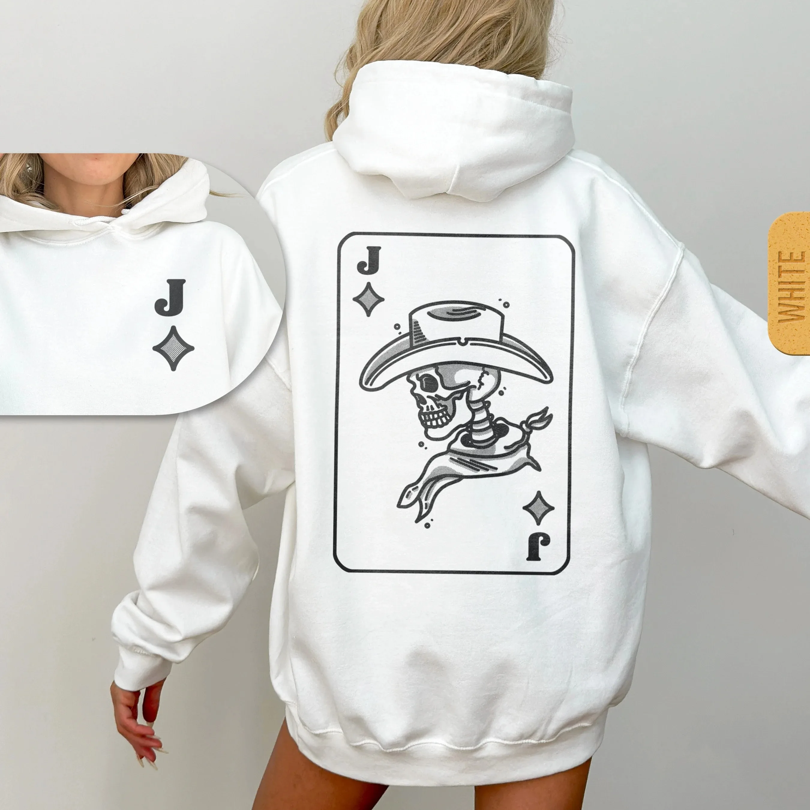 Autumn and Winter Style Retro - Western "Jack of Diamonds" Cotton Hoodie Mysterious Design of The Cowboy - Skull in The Jack
Autumn and Winter Style Retro - Western "Jack of Diamonds" Cotton Hoodie Mysterious Design of The Cowboy - Skull in The Jack