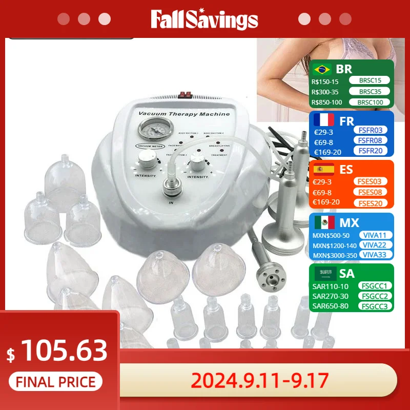 VamsLuna Vacuum Massage Therapy Machine Enlargement Pump Lifting Breast Enhancer Massager Cup And Body Shaping Beauty Device
VamsLuna Vacuum Massage Therapy Machine Enlargement Pump Lifting Breast Enhancer Massager Cup And Body Shaping Beauty Device
