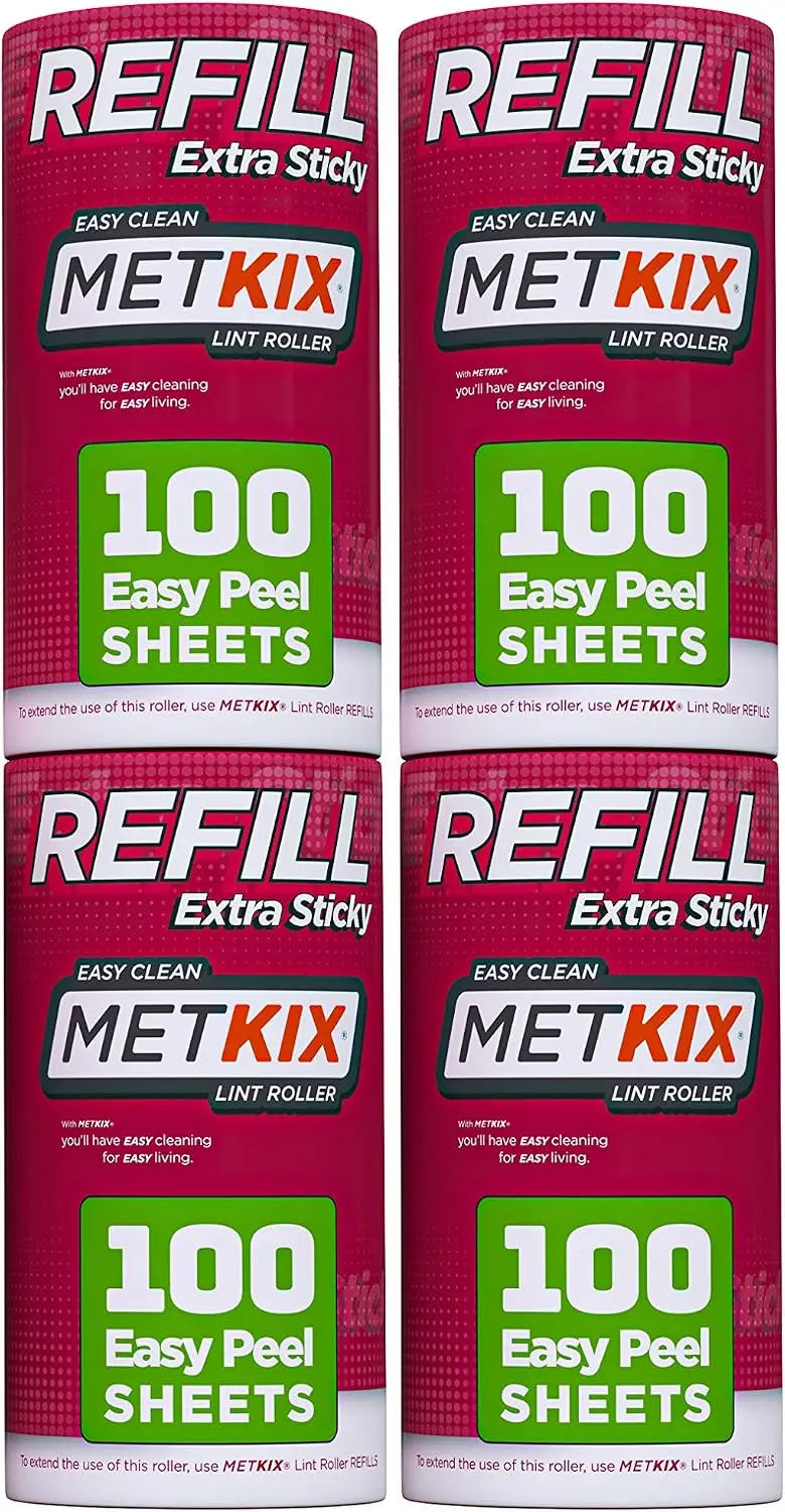400 Sheets Lint Roller Refills, 4 Packs, Extra Sticky, Easy Peel, for Clothes & Furniture
400 Sheets Lint Roller Refills, 4 Packs, Extra Sticky, Easy Peel, for Clothes & Furniture