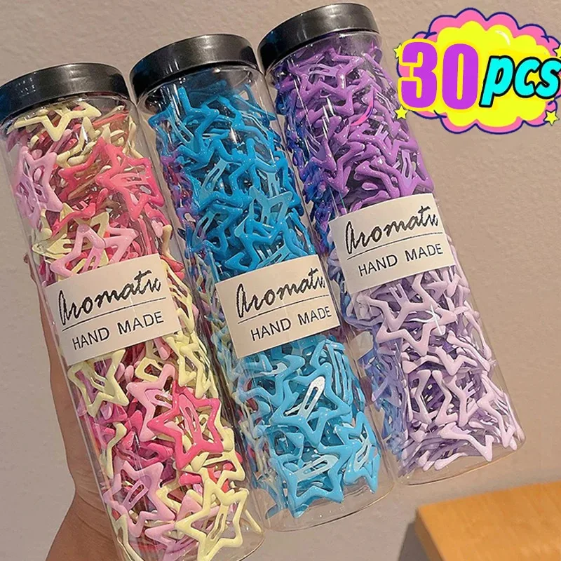 Y2K BB Solid Star Hairclips Girls Colorful Kawaii Star Barrettes Women Versatile Metal Snap Clip Headdress Hair Clip Accessories
Y2K BB Solid Star Hairclips Girls Colorful Kawaii Star Barrettes Women Versatile Metal Snap Clip Headdress Hair Clip Accessories