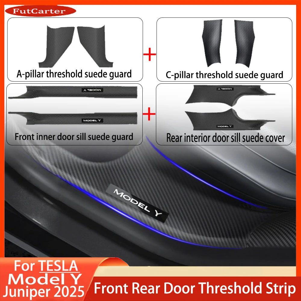 1 4 8Pcs For Tesla Model Y Juniper 2025 ABS Front Rear Door Sill Protector Threshold Strip Anti-kick Guard Panel Waterproof Pad
1 4 8Pcs For Tesla Model Y Juniper 2025 ABS Front Rear Door Sill Protector Threshold Strip Anti-kick Guard Panel Waterproof Pad