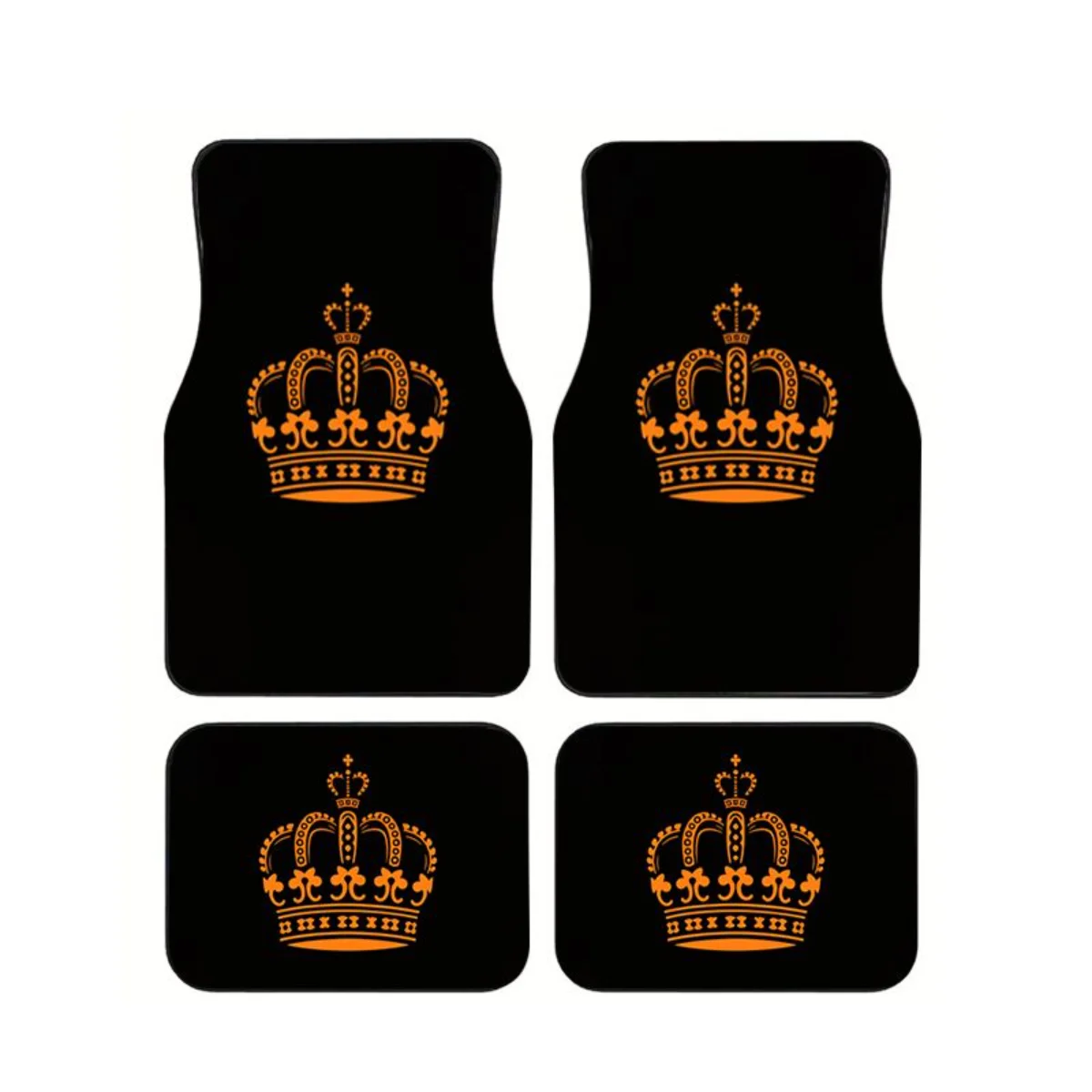 4PCS Orange Crown Pattern Printed Car Floor Mat Universal Non Slip Waterproof Auto Foot Carpet Interior Accessorie For Sedan SUV
4PCS Orange Crown Pattern Printed Car Floor Mat Universal Non Slip Waterproof Auto Foot Carpet Interior Accessorie For Sedan SUV