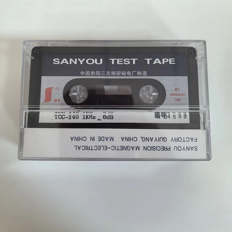 TEST TAPE SANYOU TCC-140 1kHZ-0DB LEVEL ADJUSTMENT Recording reference level
TEST TAPE SANYOU TCC-140 1kHZ-0DB LEVEL ADJUSTMENT Recording reference level