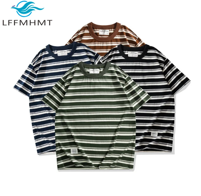 240G/㎡ Heavyweight Premium Cotton Navy Style Striped T-shirt For Men Summer Fashion Short Sleeve O-neckLoose Casual Vintage Tees
240G/㎡ Heavyweight Premium Cotton Navy Style Striped T-shirt For Men Summer Fashion Short Sleeve O-neckLoose Casual Vintage Tees