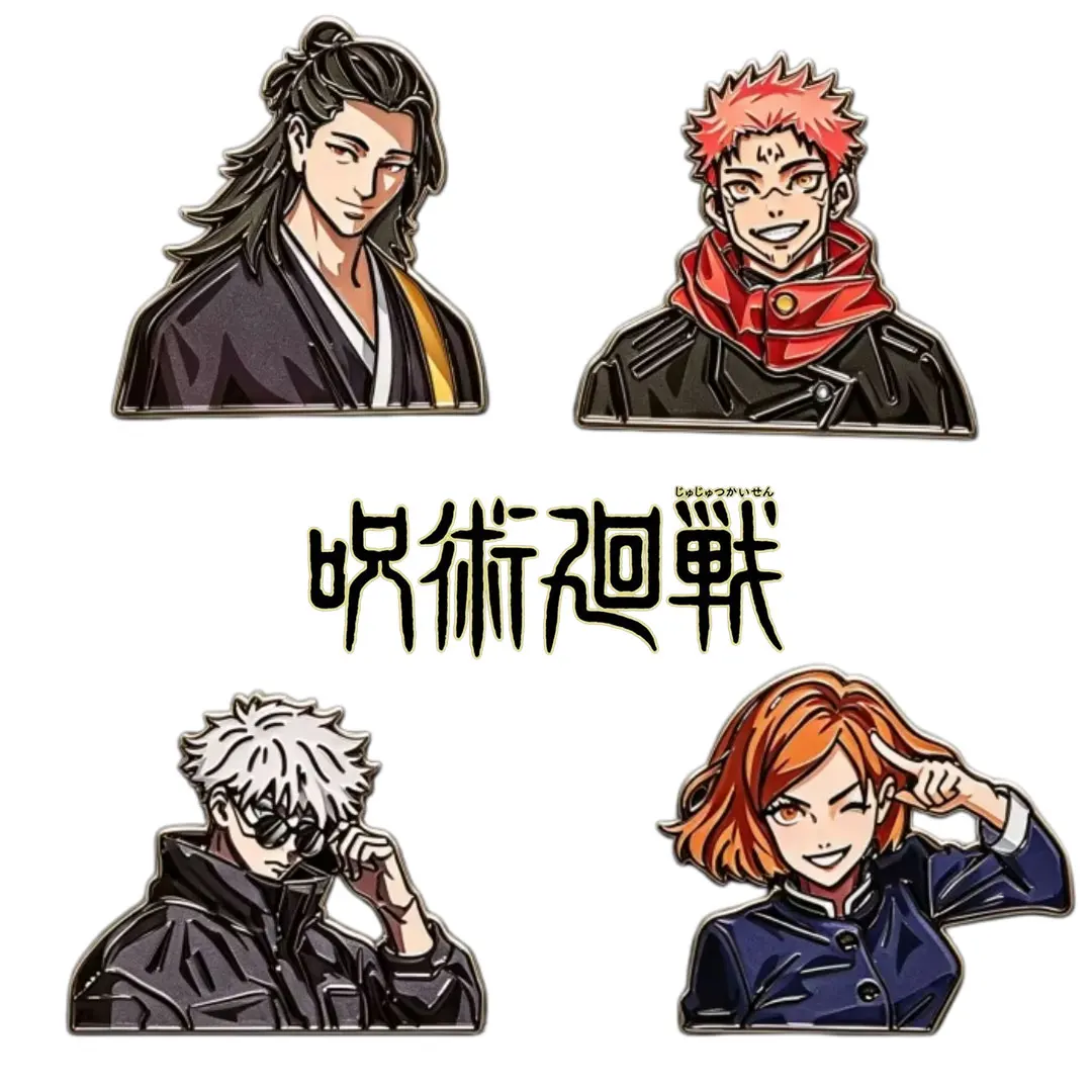 Jujutsu Kaisen Anime Pins Set, 4PCS Gojo/Sukuna/Nobara Metal Brooch for Backpack, Jacket, Cosplay Accessories
Jujutsu Kaisen Anime Pins Set, 4PCS Gojo/Sukuna/Nobara Metal Brooch for Backpack, Jacket, Cosplay Accessories