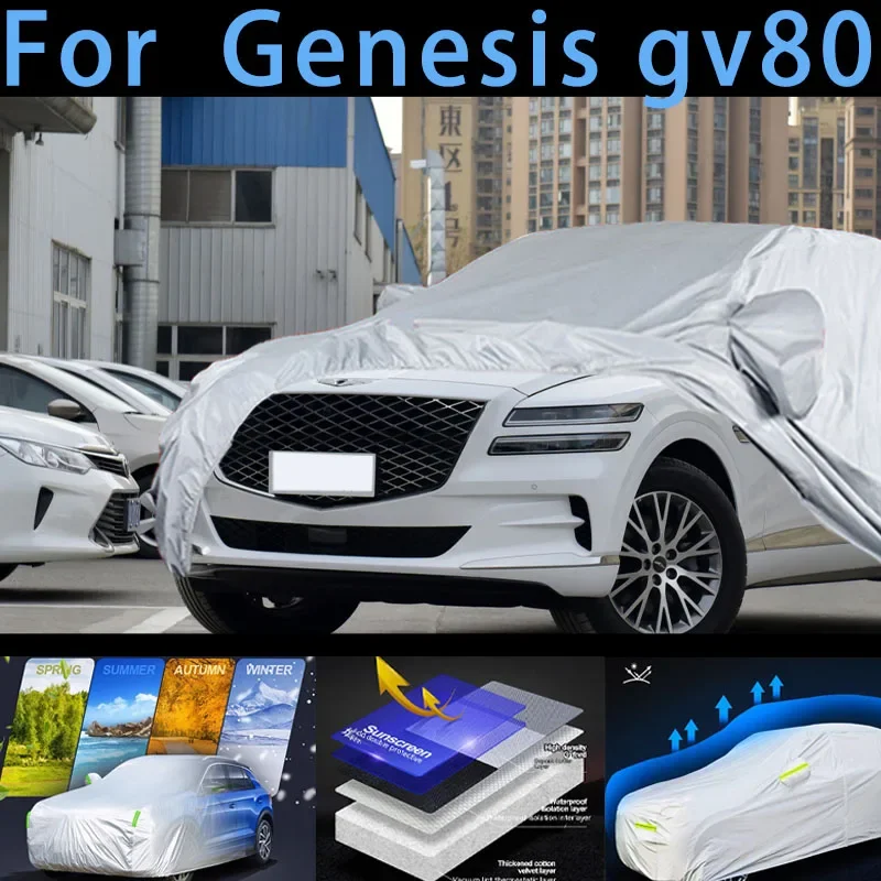For Genesis gv80 Car protective cover,sun protection,rain protection, UV protection,dust prevention auto paint protective
For Genesis gv80 Car protective cover,sun protection,rain protection, UV protection,dust prevention auto paint protective