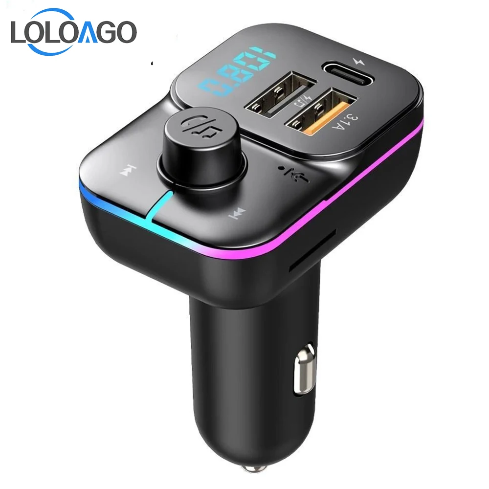 LOLOAGO Car FM Transmitter MP3 Player USB C 3.1A Fast Charging Car Charger Wireless Handsfree Bluetooth 5.0 Car Kit FM Modulato
LOLOAGO Car FM Transmitter MP3 Player USB C 3.1A Fast Charging Car Charger Wireless Handsfree Bluetooth 5.0 Car Kit FM Modulato