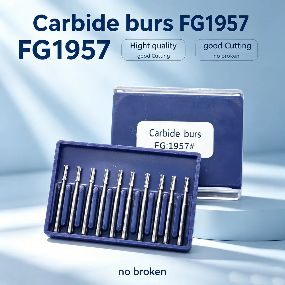 Dental High Speed Burs 10 Pcs FG1957 Dental Carbide Burs Product Lab Carbide Drills Tool Free Shipping
Dental High Speed Burs 10 Pcs FG1957 Dental Carbide Burs Product Lab Carbide Drills Tool Free Shipping