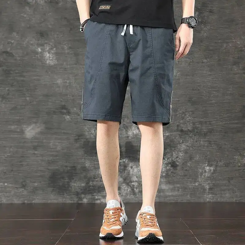Summer Men Clothing Ice Cargo Shorts Outdoor Sports Thin Loose Vintage Elastic Waist Drawstring Versatile Straight Short Pants
Summer Men Clothing Ice Cargo Shorts Outdoor Sports Thin Loose Vintage Elastic Waist Drawstring Versatile Straight Short Pants