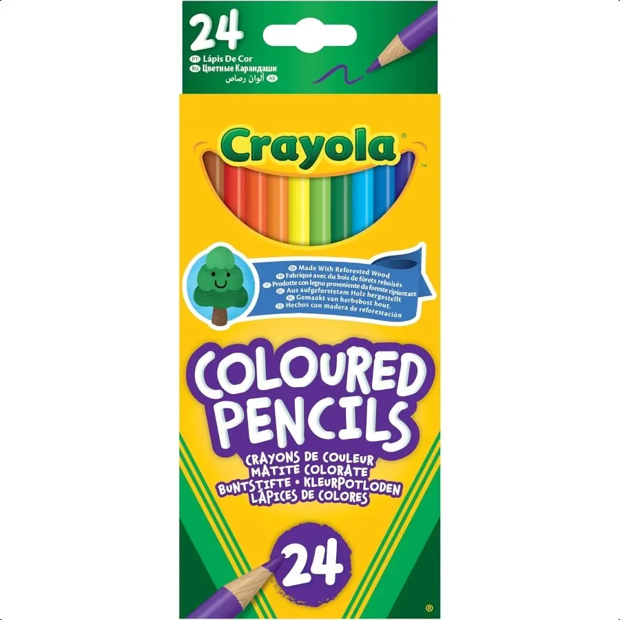 Colouring Pencils Assorted Colours Pack of 24 A MustHave for All Arts Crafts Sets Ideal for Aged 3+
Colouring Pencils Assorted Colours Pack of 24 A MustHave for All Arts Crafts Sets Ideal for Aged 3+