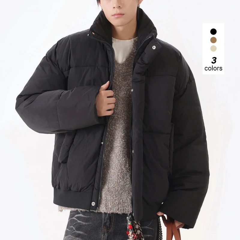 Зимняя мужская куртка: ветрозащитная, теплая, на флисовой подкладке, утолщенное хлопковое пальто с воротником-стойкой, высококачественная утепленная хлопковая верхняя одежда
Зимняя мужская куртка: ветрозащитная, теплая, на флисовой подкладке, утолщенное хлопковое пальто с воротником-стойкой, высококачественная утепленная хлопковая верхняя одежда