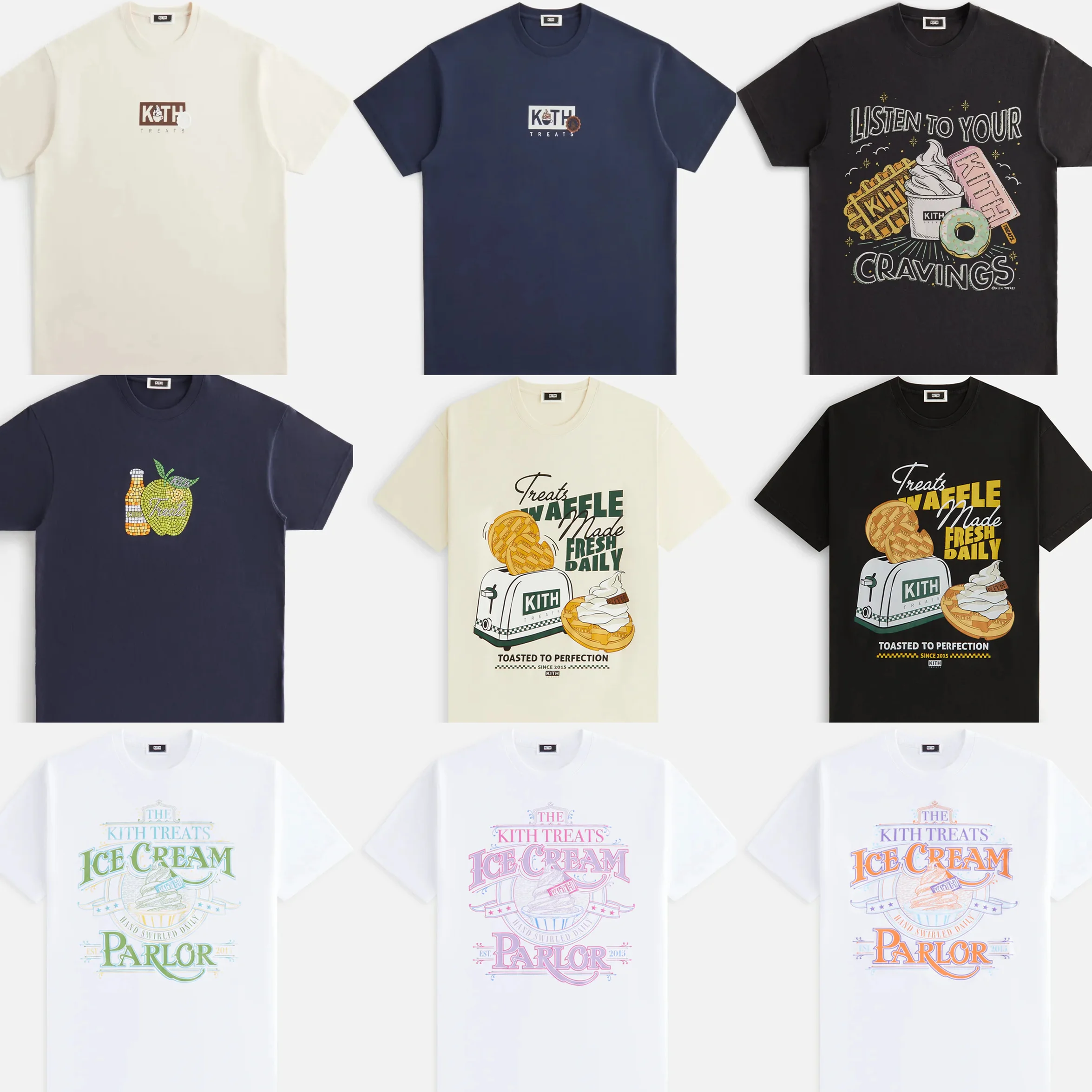 KITH Coffee Ice Cream Series Short Sleeve T-Shirt Unisex Loose round Neck Pure Cotton Heavyweight American Style Tee
KITH Coffee Ice Cream Series Short Sleeve T-Shirt Unisex Loose round Neck Pure Cotton Heavyweight American Style Tee