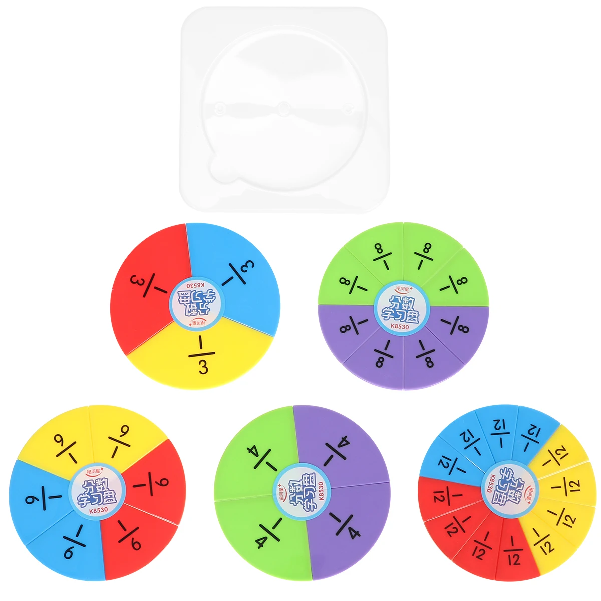 1 Set Educational Fraction Circles Math Learning Kit Safe Premium Material Visualize Fractions Multiplication Counting
1 Set Educational Fraction Circles Math Learning Kit Safe Premium Material Visualize Fractions Multiplication Counting