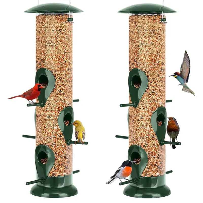 LLCS-Metal Bird Feeder 6 Port Tube Feeder For Outdoors Heavy Duty Squirrel Proof With Metal Lid Easy Fill & Clean
LLCS-Metal Bird Feeder 6 Port Tube Feeder For Outdoors Heavy Duty Squirrel Proof With Metal Lid Easy Fill & Clean
