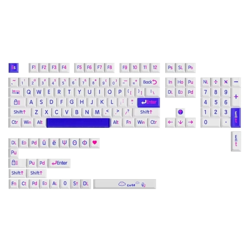 125KYS Оригинальный профиль Kleins Blue Big Letter Keycap Dye Сублимации клавиатуры 601F
125KYS Оригинальный профиль Kleins Blue Big Letter Keycap Dye Сублимации клавиатуры 601F