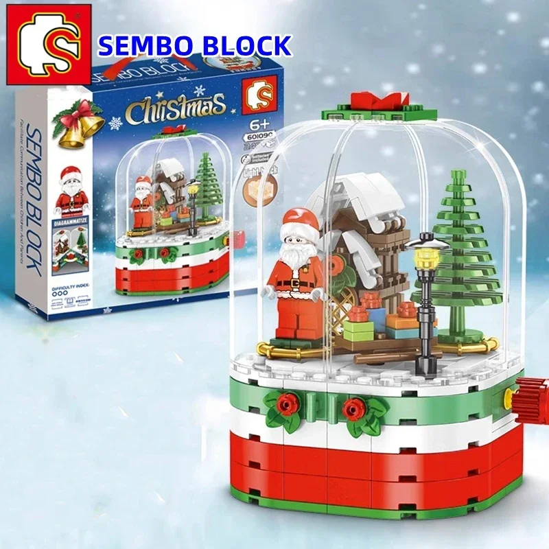 SEMBO block children's educational assembly toys hand-figure Christmas rotating cabin model Kawaii Santa Claus holiday ornaments
SEMBO block children's educational assembly toys hand-figure Christmas rotating cabin model Kawaii Santa Claus holiday ornaments