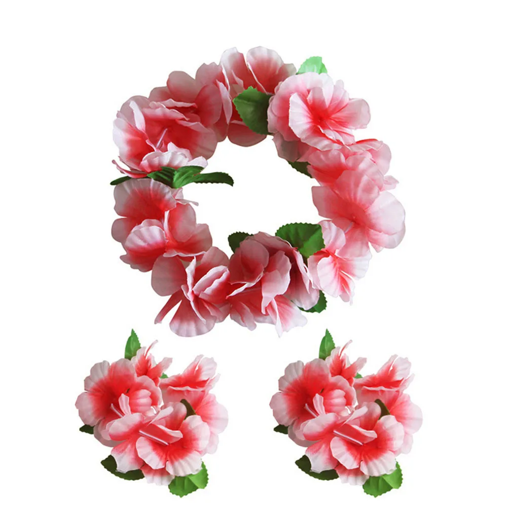 6Sets Hawaiian Floral Wreath Headband Wristbands Set Simulation Flower Hair Garland Birthday Wedding Photography Props
6Sets Hawaiian Floral Wreath Headband Wristbands Set Simulation Flower Hair Garland Birthday Wedding Photography Props