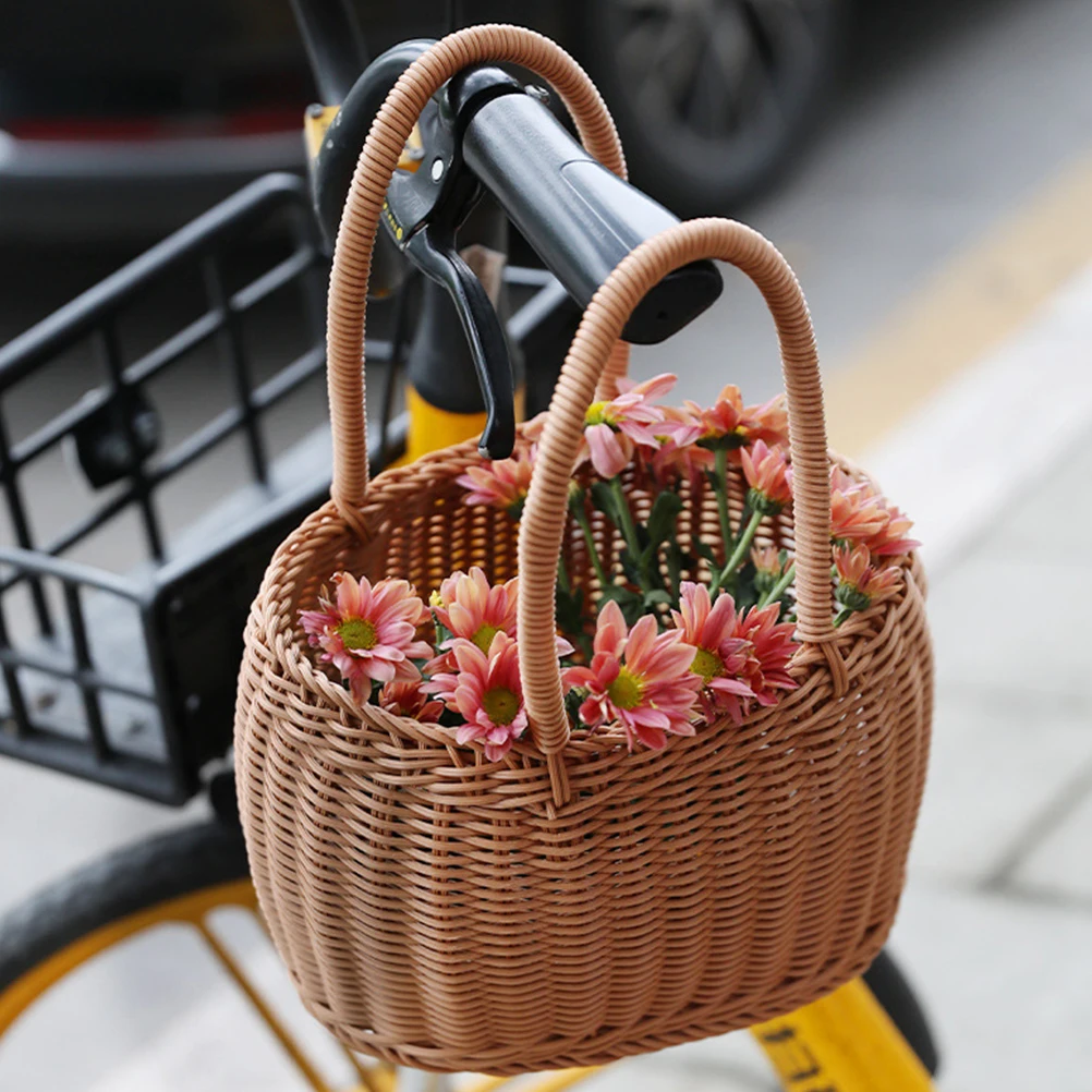 Hand Woven Picnic Small Size Storage Woven Basket With Handle Home Decor Fruit Basket Reusable Plastic Material
Hand Woven Picnic Small Size Storage Woven Basket With Handle Home Decor Fruit Basket Reusable Plastic Material