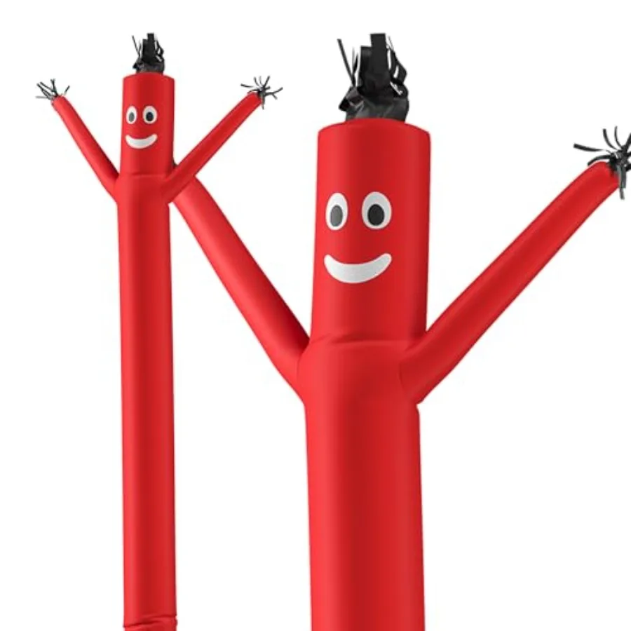 Business promotion inflatable tube man: 20 ft tall, red polyester fabric, wacky waving motion, durable and weather-resistant
Business promotion inflatable tube man: 20 ft tall, red polyester fabric, wacky waving motion, durable and weather-resistant