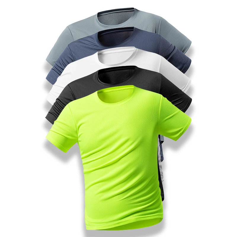 Summer Outdoor Sports Men's Running Fitness Training Round Neck Short Sleeved T-shirt Tactical Hiking Hunting Quick Drying Top
Summer Outdoor Sports Men's Running Fitness Training Round Neck Short Sleeved T-shirt Tactical Hiking Hunting Quick Drying Top