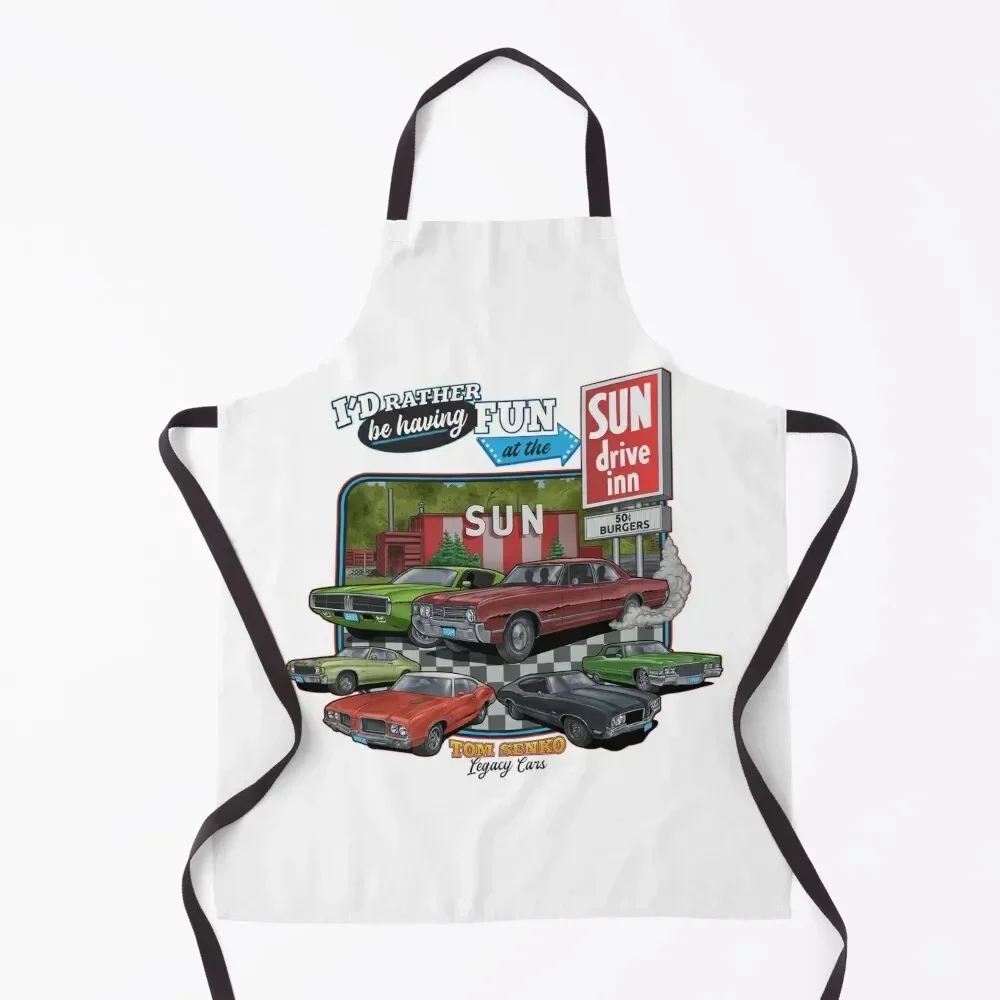 Tom Senko Legacy Cars Sun Drive Inn Apron painting Barber Womens Dresses barber men Apron
Tom Senko Legacy Cars Sun Drive Inn Apron painting Barber Womens Dresses barber men Apron