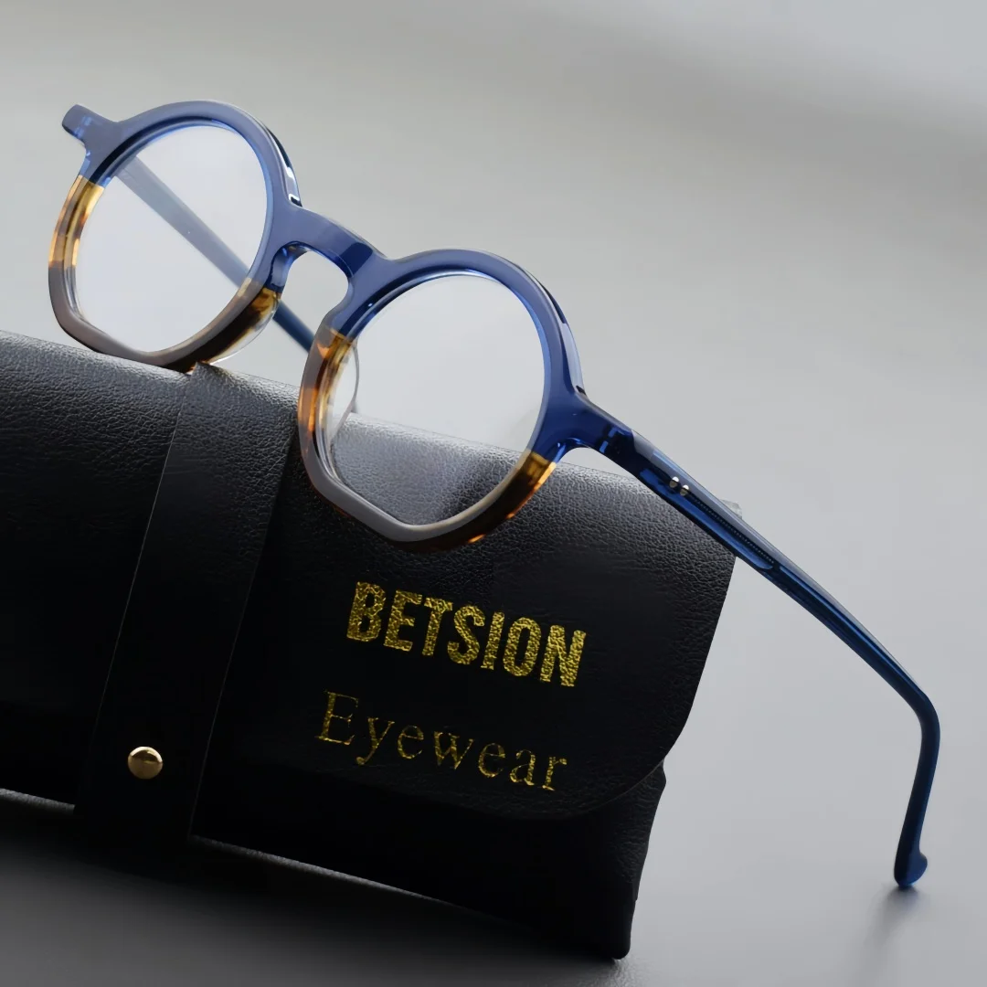 BETSION Vintage Round Acetate Eyeglasses Frame Retro Full Rim Spectacles Men Women Fashion Eyewear #23117
BETSION Vintage Round Acetate Eyeglasses Frame Retro Full Rim Spectacles Men Women Fashion Eyewear #23117