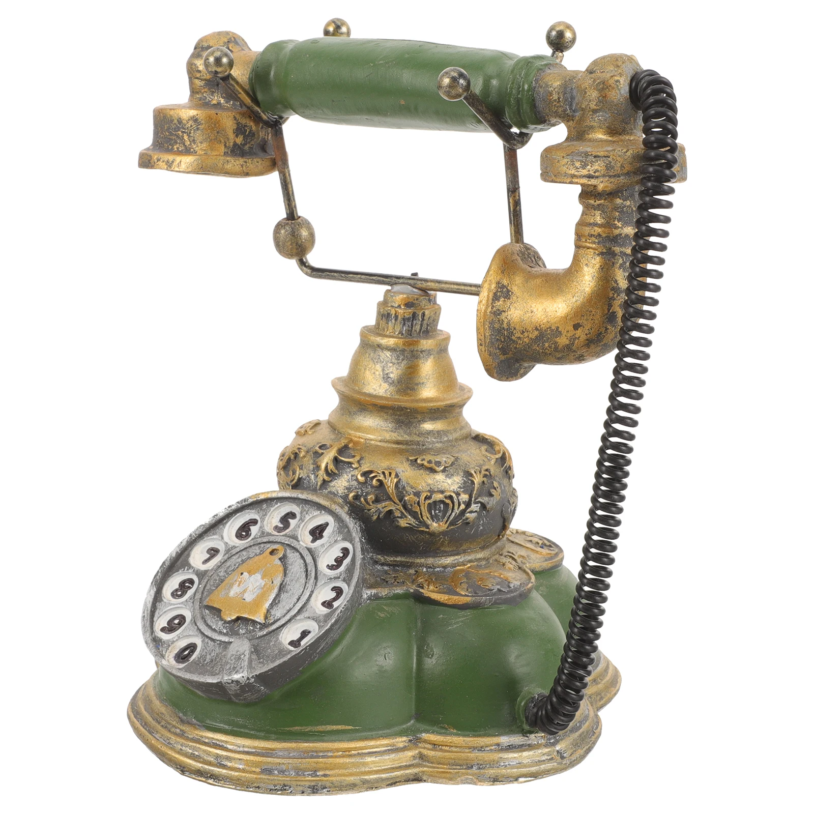 Telephone Ornament Vintage Decor Ornaments Decorative Resin Prop Retro Landline Office
Telephone Ornament Vintage Decor Ornaments Decorative Resin Prop Retro Landline Office